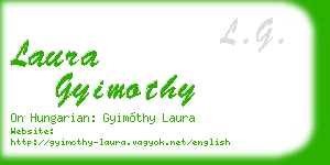 laura gyimothy business card